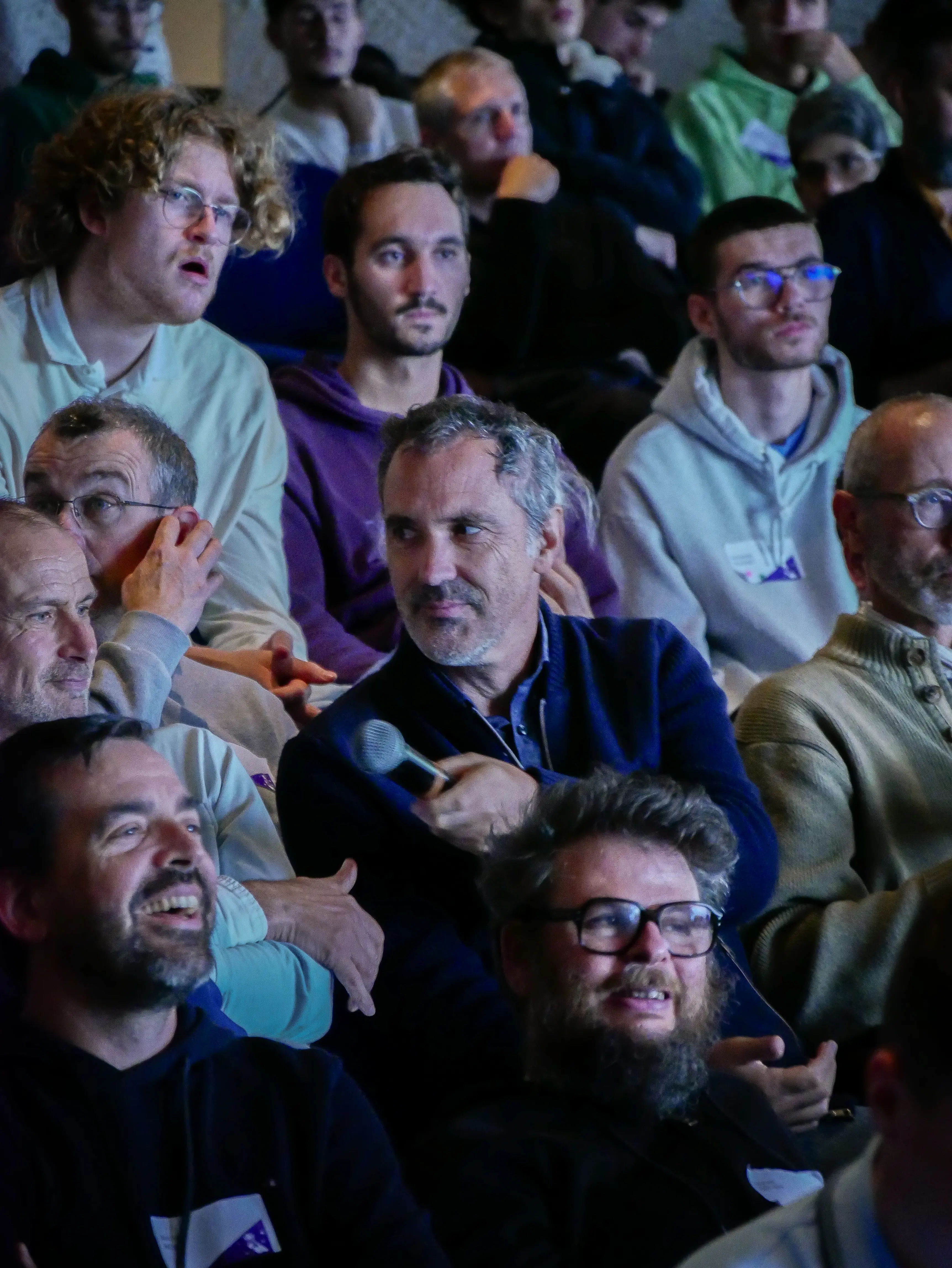 Attendees listening during the Q&A session